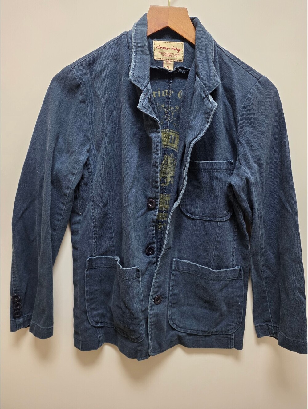 Castro Vintage blue denim jacket in size S